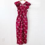 Sea Alessia Print Smocked Jumpsuit in Red Size 6 Photo 5