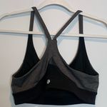 Lululemon  Train Times Sports Bra Yoga Black Gray Heather Racerback Photo 3