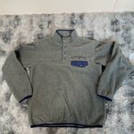 Patagonia  Gray and Blue Cowl Neck Sweater Photo 2