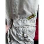 Obermeyer Y2K Bedazzled Cream Cargo Ski Snow Pants Wide Leg Medium 9/10 Granola Photo 3