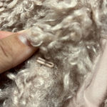 Jessica Simpson New Faux fur jacket 1X lined rose smoke jacket hook eye closure Photo 4