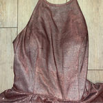 Sherri Hill DRESS Pink Glitter Cocktail Hoco SZ 14 Photo 3