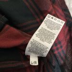 beach lunch lounge top Red Black Buffalo Plaid Check Small Button Up S Photo 7