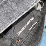 7 For All Mankind  Black Wash Denim High Waist Ankle Super Skinny Stud Jeans 24 Photo 5