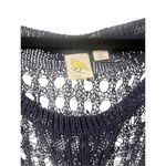 Anthropologie  open work top by Yellow bird navy sz small Photo 3