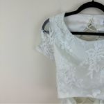 Xenia Boutique White Lace Tie Up Open Back Size 8 Women's Photo 3