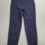 Anne Klein  Womens Trouser Size 6 Navy Polka Dots Slim Ankle Pull On Stretch Pant Photo 0