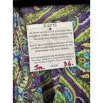 NWT Indian Cotton Kurti Kurta Tunic Women’s Size Small Purple Green Top Photo 4