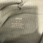 Aerie  Hoodie Women Size Small Gray Green Ribbed Terry Cropped Hooded Sweatshirt Photo 7