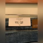 Judy Blue  Los Angeles Distressed Trouser Flare Jeans in Blue.      Size-15 Photo 1