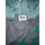 The Animal Rescue‎ Women's Green Gray Walking Paws Hoodie Size Small Photo 4