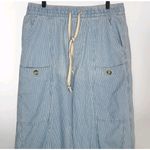 Urban Daizy  Railroad Stripe Pull On Denim Pants Jeans Large Pockets Size L‎ Photo 1