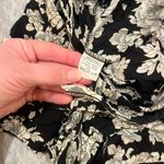 Brandy Melville  Black and Cream Floral High Waist Shorts Photo 1