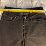 Levi's Levi’s 501 Button Fly Red Label Size 9M Black Denim women 1994 Photo 3
