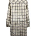 Urban Outfitters Entro Oversized Plaid Print Long Sleeve Shirt Dress Button Front Chest Pocket Photo 23