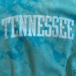 Pressbox Vintage University Of Tennessee Sweatshirt Cotton Small Turquoise Blue Tie Dye Photo 1