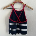 Hollister  Blue White Red Thick Ribbed Knit Strappy Back Medium Photo 2