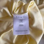 White Fox Boutique  Girl Talk Pyjama Set Top Lemon Size Small NWT Photo 5