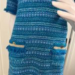 Lilly Pulitzer Beckington Sweaterdress Blue Grotto Metallic Tweed LG #131 Photo 8