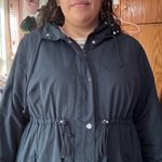 H&M  MAMA Maternity - Women's Dark Blue Hooded Utility Jacket Photo 6