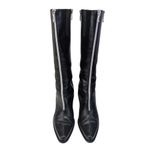 Donald J Pliner Italian Vintage Leather Boots GUC $425 Size 8M S3946 Black Photo 5