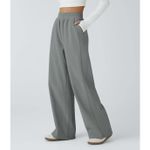 Halara NWT High Waisted Straight Leg Mop Corduroy Casual Pants - SIze XS Tall Photo 2