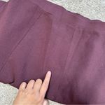 MM.LaFleur  Women’s Jardigan Knit Skirt Pull On Bordeaux Viscose Blend Size +2 Photo 12