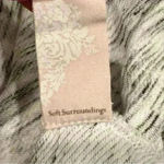 Soft Surroundings  Women's Heathered Grey Half Zip Knit Sweatshirt Top Size S Photo 3