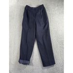 Vintage Club Classics Dress Pants Women 8‎ 100% Wool Trouser Blue Size 28 Photo 1