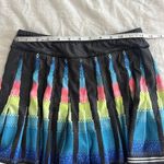 Lucky in Love Skort Pleated Aztec Tribal Pickleball Tennis Size XS / Small Black Photo 3