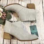 Toms Leilani Ankle Boot Grey Drizzle Suede Size 6 NEW Photo 5