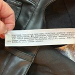 ZARA  Faux Leather Pants Black Straight Leg High Rise Size 4 Photo 8