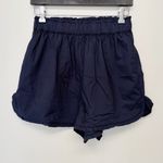 TROVATA Lucille Poplin Cotton Shorts Navy Blue Small Photo 0