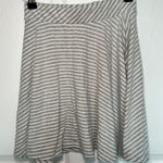 SO  Vintage Y2k Gray White Stripe Mini Skirt‎ Small Trendy Juniors Soft Casual Photo 0