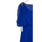 JJ's House  Womens Mini Dress Blouson Chiffon 3/4SleeveRoyal Blue Size 4‎ NWT Photo 7
