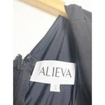 Alieva Dolly Elegant One Sleeve Bodycon Dress Size Small Black Wedding Cocktail Photo 5