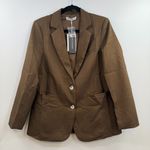 Pretty Garden Chocolate Brown Blazer Women’s M Classic suit Jacket NWT Photo 0