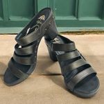 Dansko Rare NIGELLA Black Leather Strappy Flower Sandal Mule Heel 40 women 9.5 Photo 0