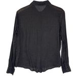 CP Shades  Women’s Romy Black Linen Blouse size small Photo 6