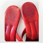 Tory Burch  Miller Sandals Tory Red Gold Plated‎ Logo Size 7  Resort Beach Photo 7