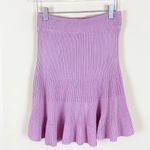 Free People Purple Solid Gold Skirt Photo 3