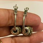 Viva Beads Boho Elegant Clay Beaded Hoop Earrings Earthy Design Gold Photo 10