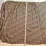 Urban Romantics  tan and black leopard animal print lightweight wrap midi skirt Photo 10