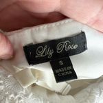 Lila Rose Lily Rose color block mixed textile maxi dress cream floral belt size small Photo 11