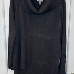 Melissa Paige  Grey Sweater with Black‎ Button Sleeve Detail size 1X NWT Photo 0