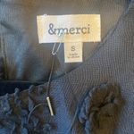 &merci &Merci black polka‎ dot textured long sleeve mini dress size S NWOT Photo 8