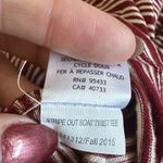 Toad&Co Stripe Out Boat Twist Tee Shirt Red Photo 3