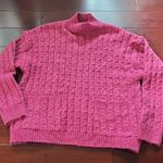 st. john's bay  Vibrant Pink Turtleneck Sweater Photo 3