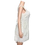 Elliatt Eliza Lace Lattice Mini Dress, Ivory, Medium Photo 10