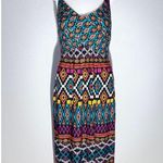 Robbie Bee Tribal Print Maxi Dress – Size M – Photo 1
